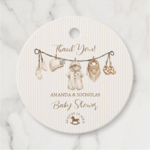 Baby Clothesline Neutral Baby Shower Thank You