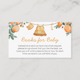 Baby Clothesline Orange Fruit Books for Baby Enclosure Card