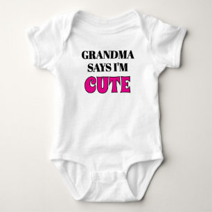 Baby Clothing for Grandchild from Grandma, Cute  Bodysuit