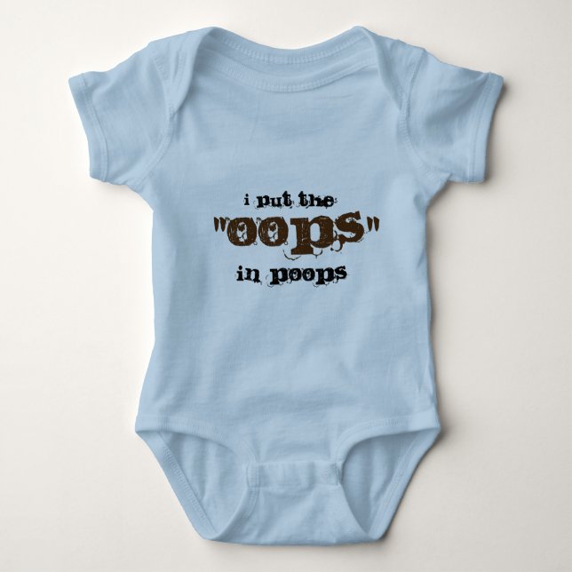 Baby Clothing - I put the oops in poops Bodysuit (Front)