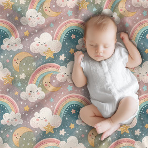 Baby Cloud Blanket Pastel Hues for Sweet Dreams