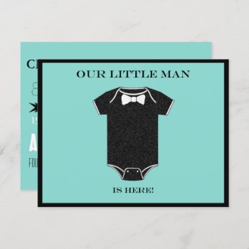 Baby & Co Boy Birth Announcement Card by Ohhhhilovethat at Zazzle