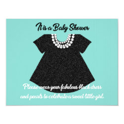 BABY & CO Little Black Dress Shower Invitation