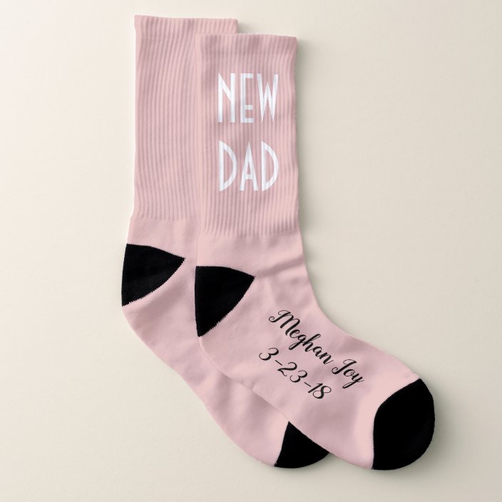 dad and baby socks