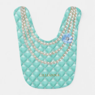 BABY & Co Paris And Pearls Theme Shower Party Bib