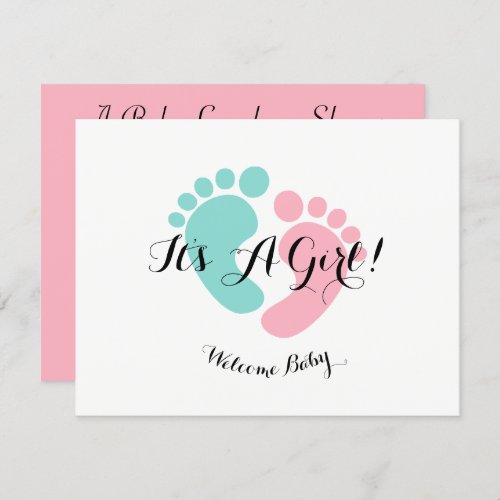 BABY  CO Pink Baby Reveal Baby Shower Party Invitation