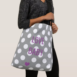 BABY &amp; CO Purple &amp; Gray Baby Toys Shower Tote Bag