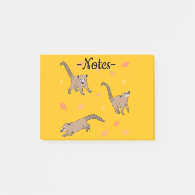 Baby Coatis Post-it Notes (Front)