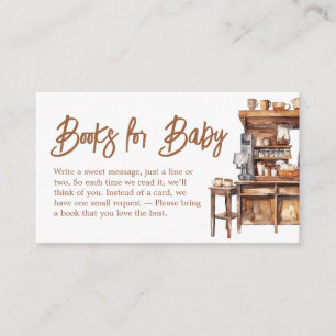 Baby Coffee Baby Shower Books for Baby Enclosure Card