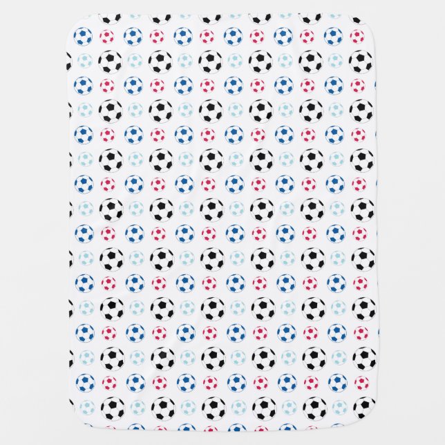 Baby colorful soccer ball blanket (Front)