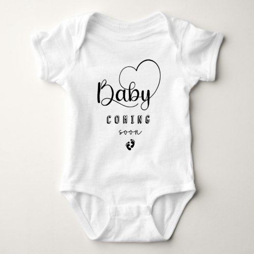 Baby Coming Soon Gender Neutral Baby bodysuit