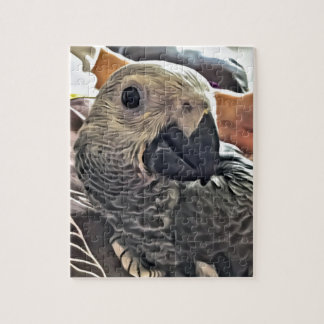 Baby Congo African Gray Parrot Jigsaw Puzzle