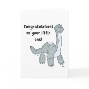 Baby Congrats Dinosaur Card