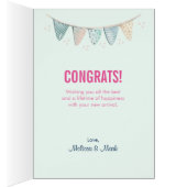 Baby Congrats - Flowers, An Egg, Flamingo & Bunny (Inside (Right))