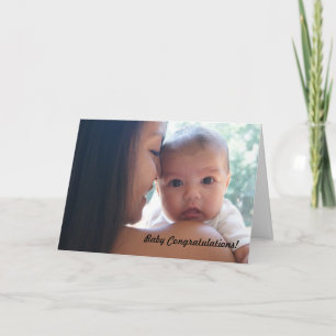 Baby congratulations card