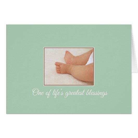 Baby Congratulations - Life's Greatest Blessings Cards (Front Horizontal)