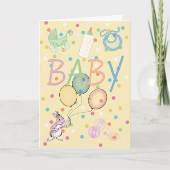 Baby Congratulations New Baby Card by moonlake at Zazzle