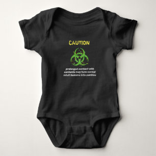 Baby Contact Precaution Zombie Parents Bodysuit
