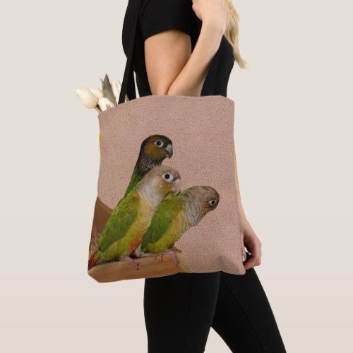 Baby Conure Parrots Bird  Tote Bag