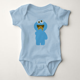 Baby Cookie Monster Eating Baby Bodysuit