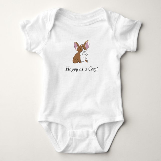 Baby Corgi Baby Bodysuit (Front)