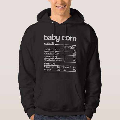 Baby Corn Nutrition Facts Funny Thanksgiving Chris Hoodie