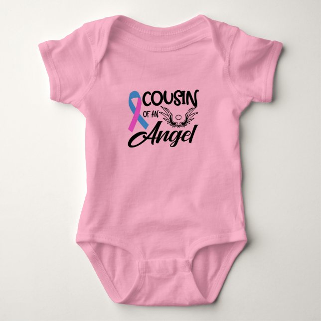 Baby Cousin of Angel Adorable Baby Gifts Baby Bodysuit (Front)