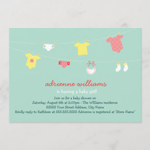 Baby Couture Baby Shower Invite