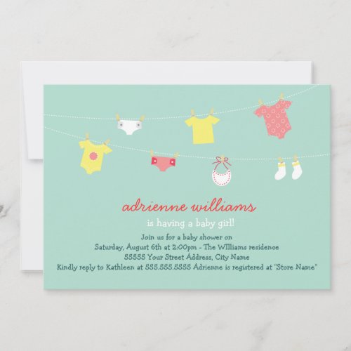 Baby Couture Baby Shower Invite