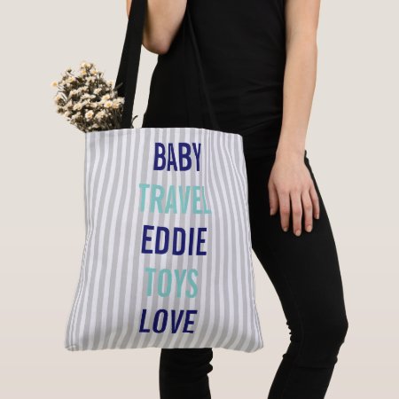 Baby Couture Shower Sprinkle Personalized Travel Tote Bag