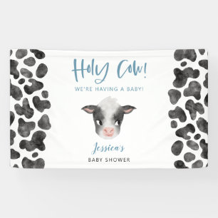 Baby Cow Baby Shower Banner