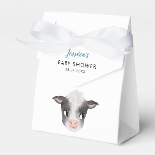 Baby Cow Boy Baby Shower Favor Boxes