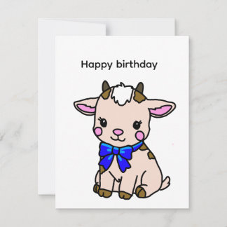 baby cow note card
