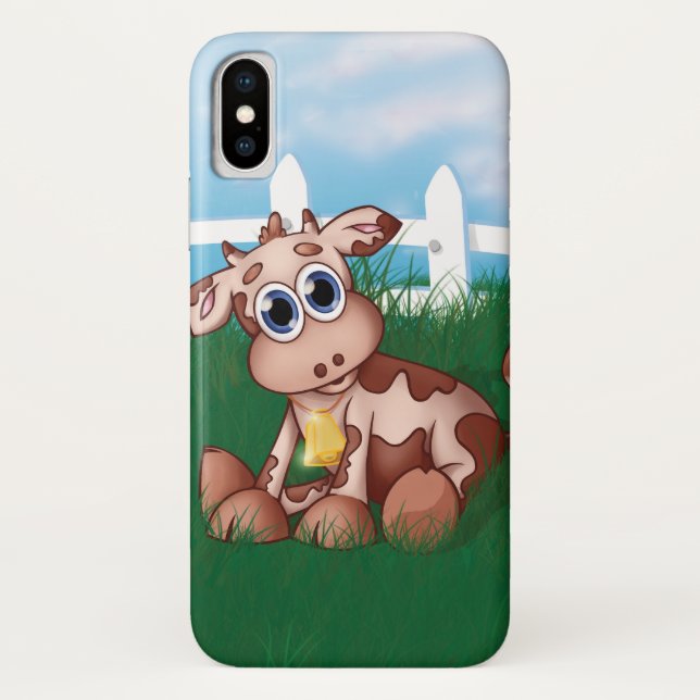 Baby cow on a meadow Case-Mate iPhone case (Back)
