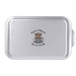Baby Cow Teacup Vintage Farmhouse Shirt Design_1 Cake Pan