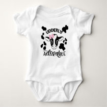 Baby Cow Udderly Adorable Baby Bodysuit