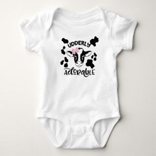 Baby Cow Udderly Adorable Bodysuit