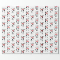 Baby Cow Christmas Pattern Wrapping Paper | Zazzle