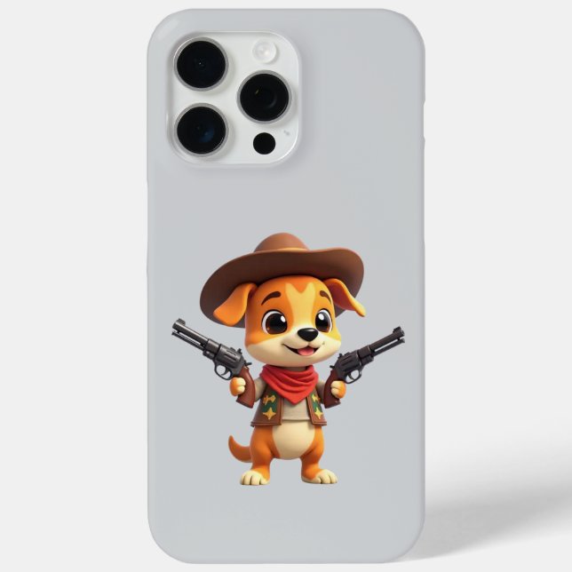 Baby Cowboy Dog iPhone/iPad Case (Back)