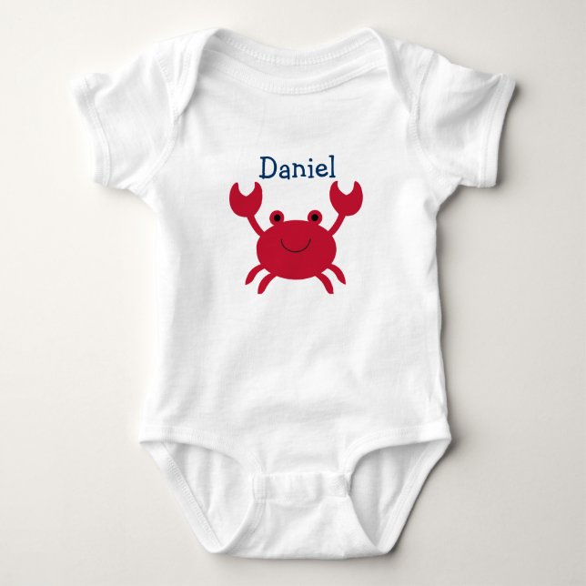 Baby Crab Baby T-Shirt Baby Bodysuit (Front)