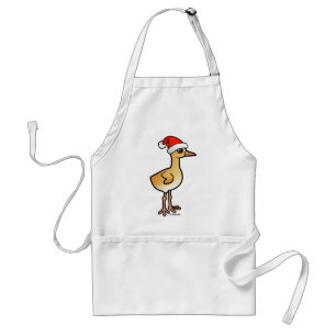 Baby Crane Santa Adult Apron