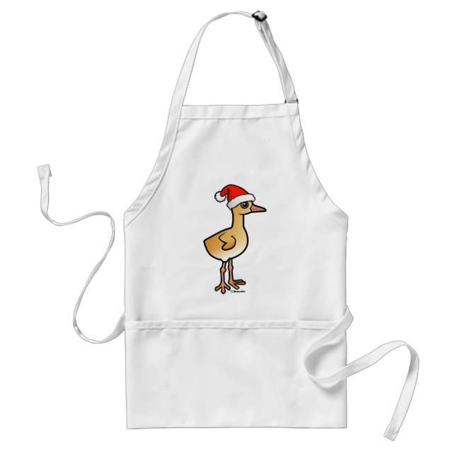 Baby Crane Santa Adult Apron (Front)