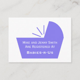 Baby Crib Icon Enclosure Card