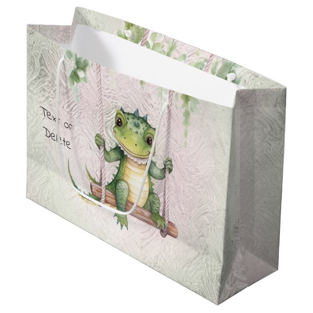 Baby Crocodile Gift Bag (Front Angled)