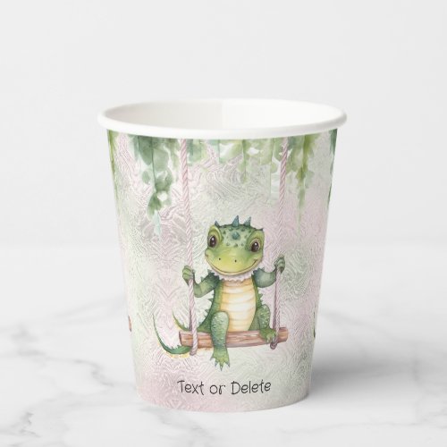 Baby Crocodile Paper Cups