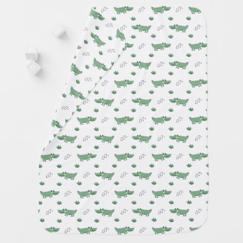 Baby Crocodile Pattern Baby Blanket