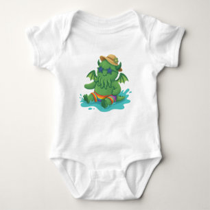 Baby Cthulhu frolicking in water Bodysuit