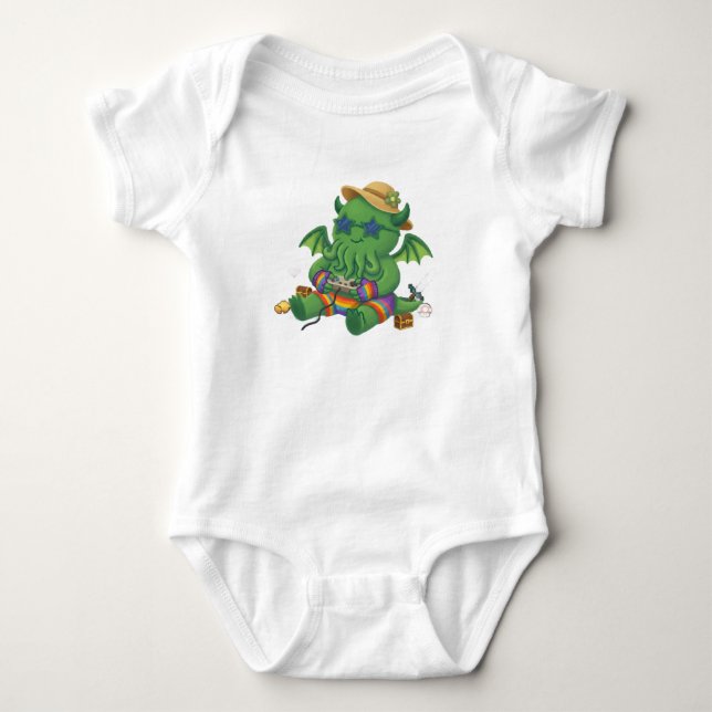 Baby Cthulhu Gamer Bodysuit (Front)
