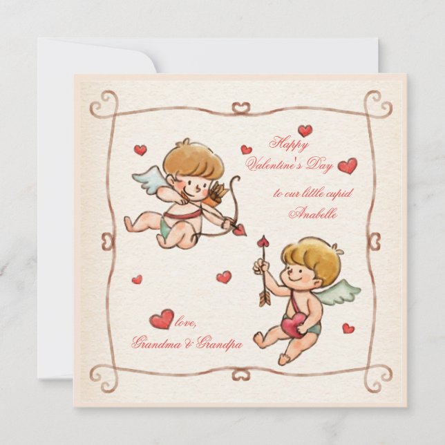 Baby Cupids Valentine's Day Card (Front)