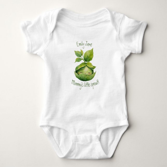 Baby Custom Illustrated Nature Baby Bodysuit (Front)